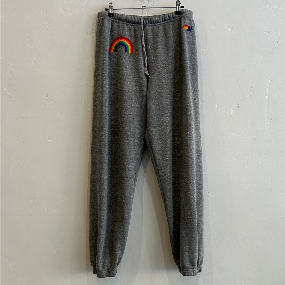 Aviator Nation Rainbow Embroidery Sweatpants - Picture 2 of 9